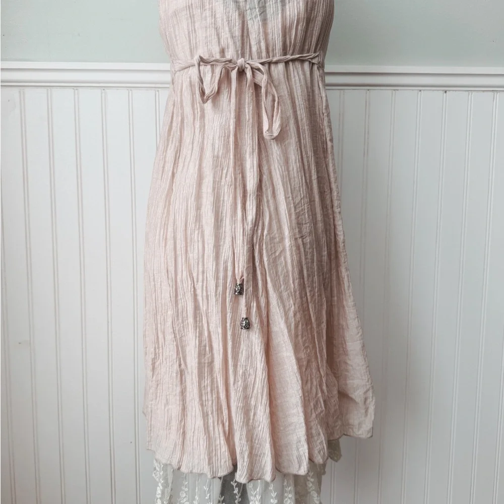 Boho whimsical Pink Dress - Picture 2 of 7